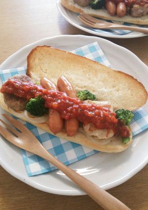 ごてもり☆ミックスグリルホットドッグ-レシピのメイン写真