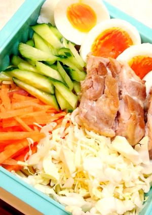 胡麻ドレdeサラダパスタ弁当-レシピのメイン写真