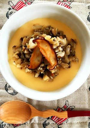 レンジで簡単♪きのこの洋風茶碗蒸し-レシピのメイン写真