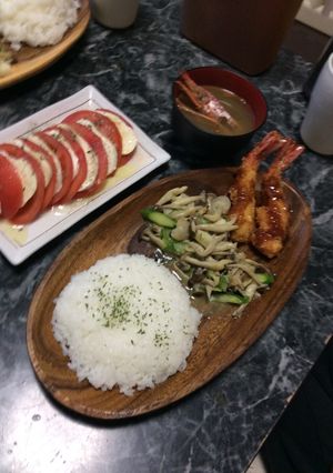 アスパラとキノコとシーフードの炒め-レシピのメイン写真