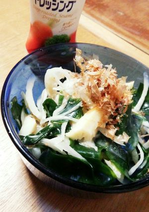新タマまるごと♪深煎りごまドレサラダ-レシピのメイン写真