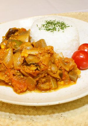 ゴロゴロ野菜とこんにゃくのドライカレー-レシピのメイン写真