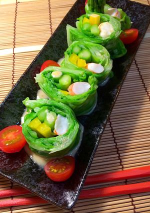 まるごとキャベツのサラダロール-レシピのメイン写真