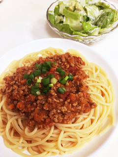 夕飯ランチに。FPでミートソースパスタ♢-レシピのメイン写真