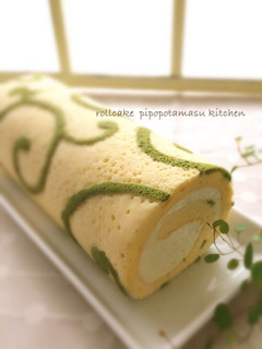 唐草模様のロールケーキ-レシピのメイン写真