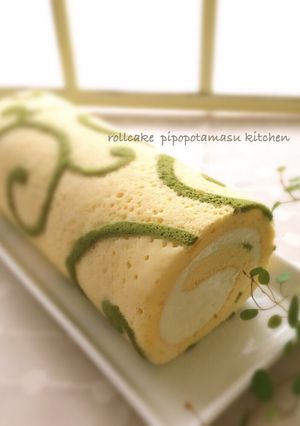唐草模様のロールケーキ-レシピのメイン写真