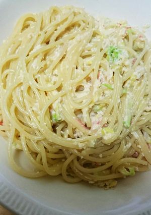 たらことカニカマのカルボナーラ風-レシピのメイン写真