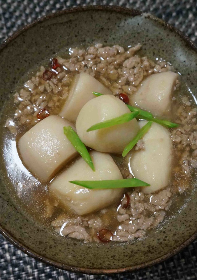 里芋とひき肉の煮物-レシピのメイン写真