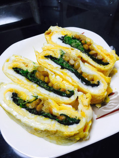 納豆タマゴ焼き-レシピのメイン写真