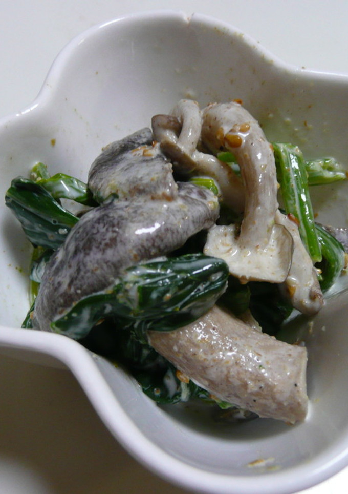 ほうれん草と椎茸の簡単和え物(^_^)v-レシピのメイン写真