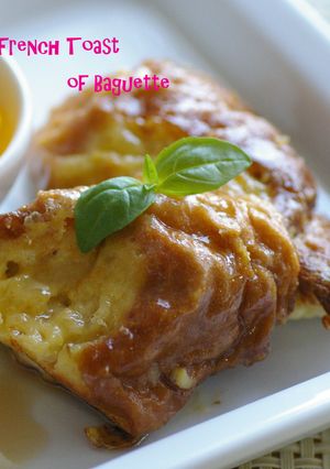 フランスパンのフレンチトースト-レシピのメイン写真