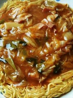 キムチ鍋リメイク☆あんかけ焼きそば-レシピのメイン写真