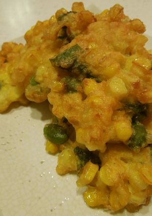 サクサク とうもろこしと枝豆のかき揚げ-レシピのメイン写真