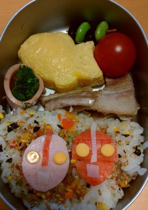ウルトラマン80とウルトラマンゼアス弁当-レシピのメイン写真