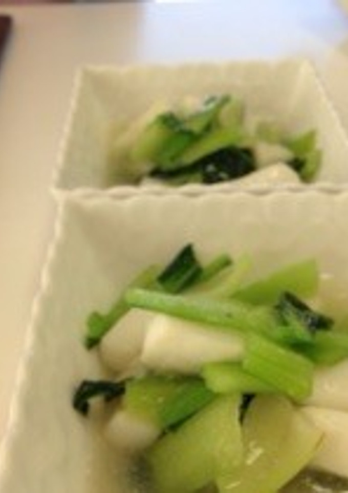 イカと青梗菜の塩炒め-レシピのメイン写真