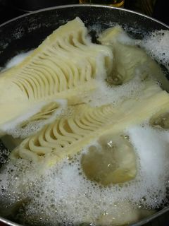 自宅で茹でた筍の保存方法-レシピのメイン写真