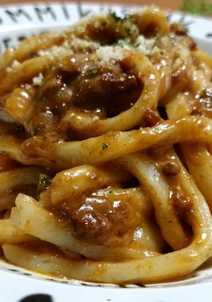 カレーとチーズの絡め炒めうどん-レシピのメイン写真