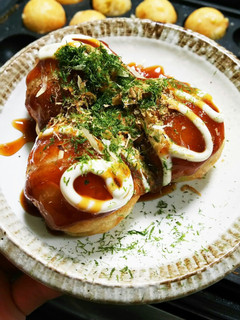 簡単ヘルシー米粉たこ焼き(卵・小麦なし)-レシピのメイン写真