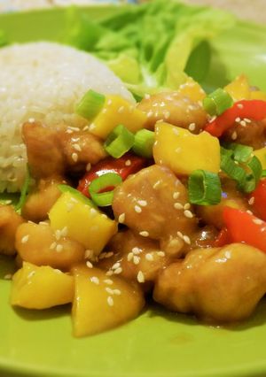 鶏肉とマンゴーの甘酢あん-レシピのメイン写真