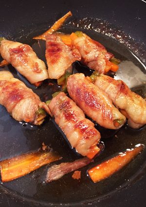 にんじんとピーマンの甘辛豚肉巻き☆-レシピのメイン写真