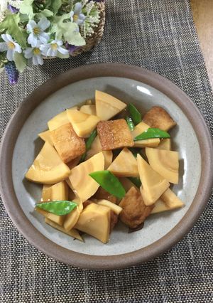 簡単!たけのこと揚げ半の煮物♪-レシピのメイン写真