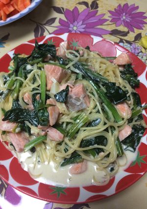 激馬サーモンとレモンのクリームパスタ-レシピのメイン写真