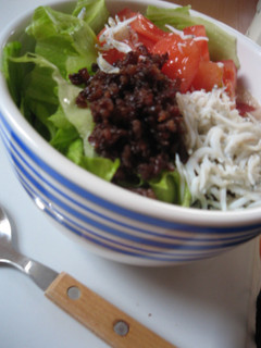 カフェ丼①:肉そぼろとしらす-レシピのメイン写真