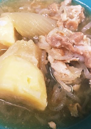 新玉と新ジャガの肉じゃが-レシピのメイン写真
