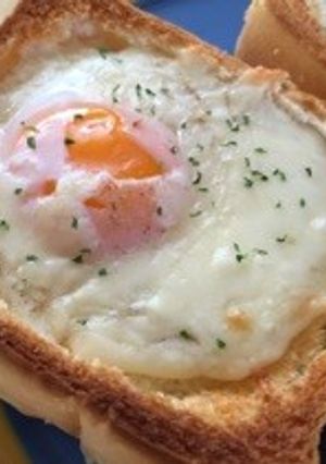 半熟卵のチーズトースト-レシピのメイン写真