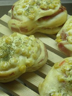 天然酵母で作るハムコーンマヨパン-レシピのメイン写真