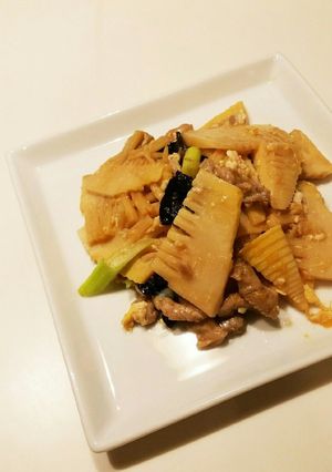 筍と豚のオイスターソース炒め。-レシピのメイン写真