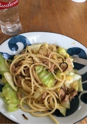 簡単！キャベツとツナの和風パスタ！-レシピのメイン写真
