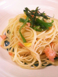 焼き鮭の春色パスタ-レシピのメイン写真