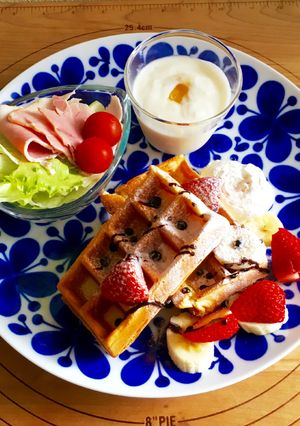 HMで簡単ワッフル♪-レシピのメイン写真