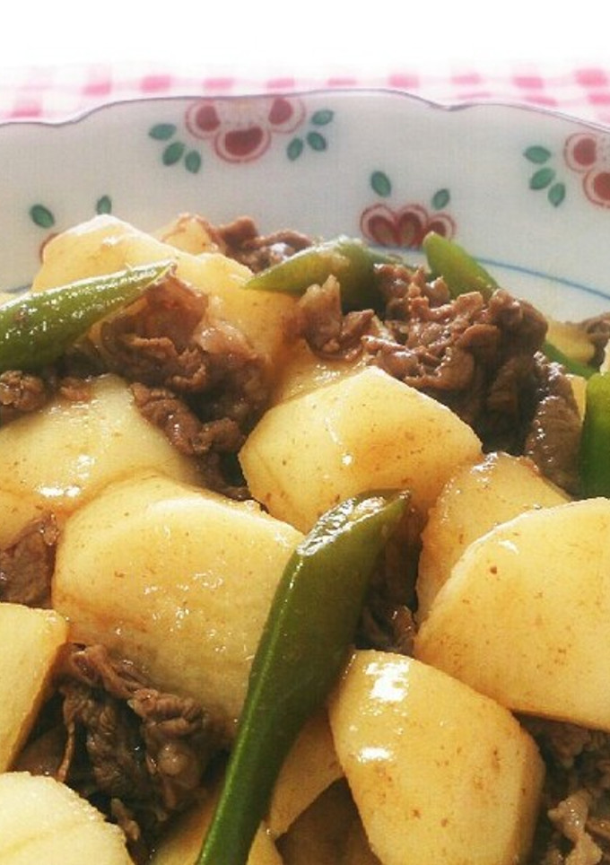 牛肉と長いものほくほく炒め煮-レシピのメイン写真