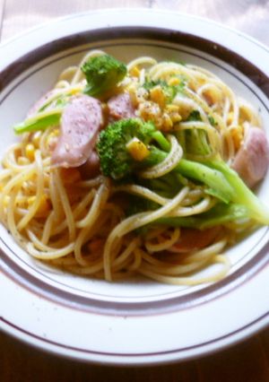 ウインナーとブロッコリーのパスタ♪-レシピのメイン写真