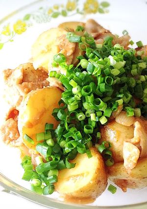 新じゃがと豚肉の味噌絡め-レシピのメイン写真