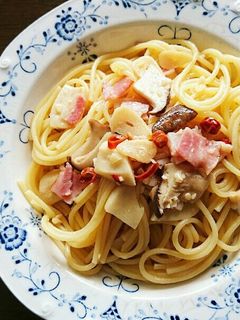 エリンギとベーコンのペペロンチーノ♡-レシピのメイン写真