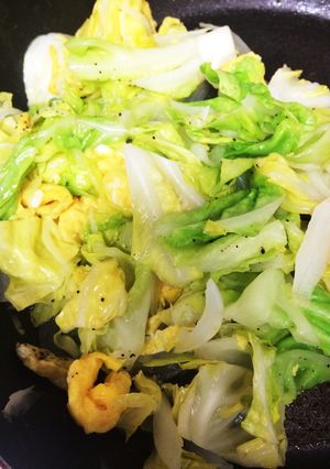 卵と春キャベツ炒め-レシピのメイン写真
