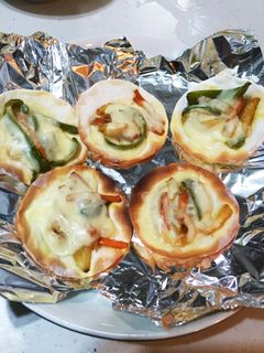 余った餃子の皮でカレー風ピザ-レシピのメイン写真