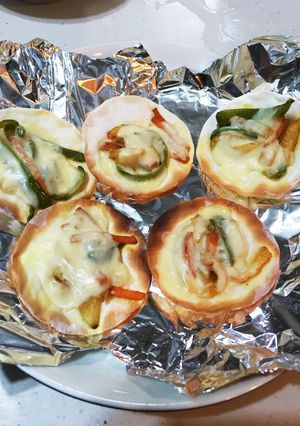 余った餃子の皮でカレー風ピザ-レシピのメイン写真