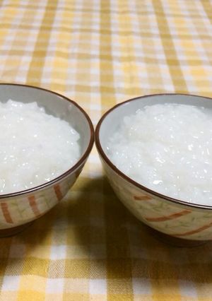 レンジで五倍粥(茶碗2杯・浸し後30分)-レシピのメイン写真