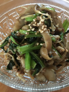 色々キノコと肉そぼろ和え...♪*゚-レシピのメイン写真