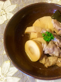 だし香る 旬の筍と豚ロールの煮物-レシピのメイン写真
