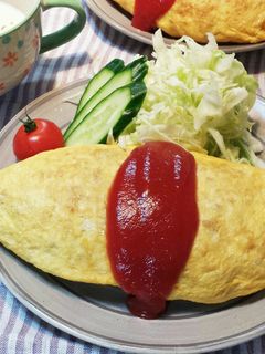昔ながらのオムライス-レシピのメイン写真
