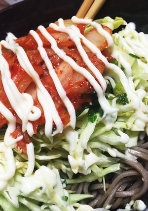 ダイエットに★キムチサラダ蕎麦★-レシピのメイン写真