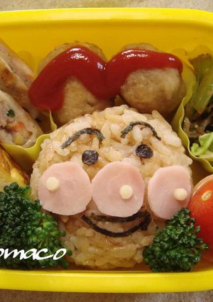 ちょま弁⑫アンパンマン弁当幼稚園年少さん-レシピのメイン写真
