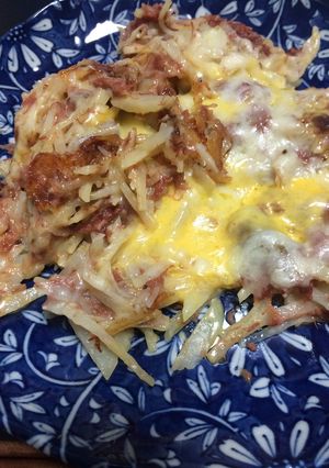 ポテトとコンビーフのチーズ焼き-レシピのメイン写真