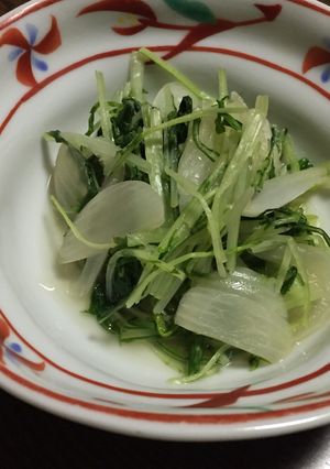 新玉ねぎと水菜のハリハリ炒め-レシピのメイン写真