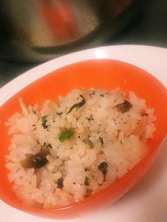 鮭フレークとシソの焼きめし-レシピのメイン写真